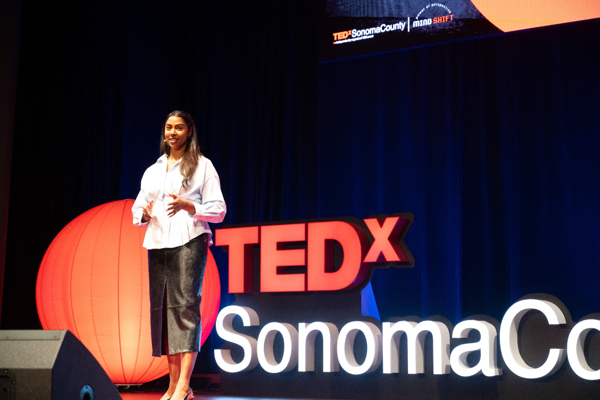 Dr. Katrina Roundfield speaking at TEDx
